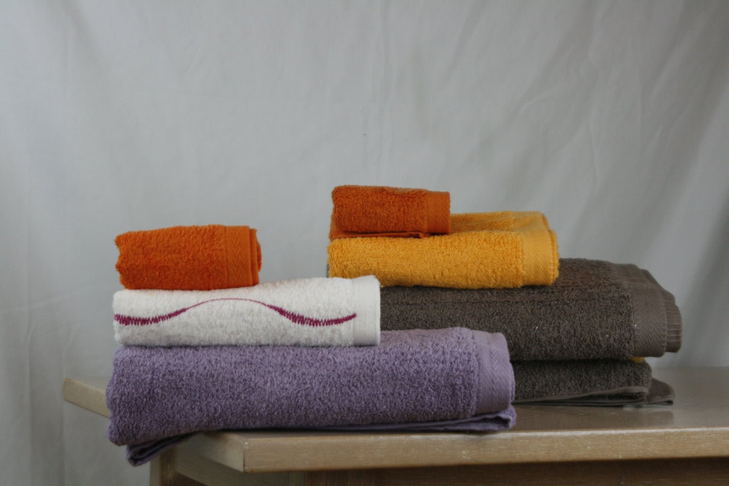 Lote 6 toallas combinación 5 colores